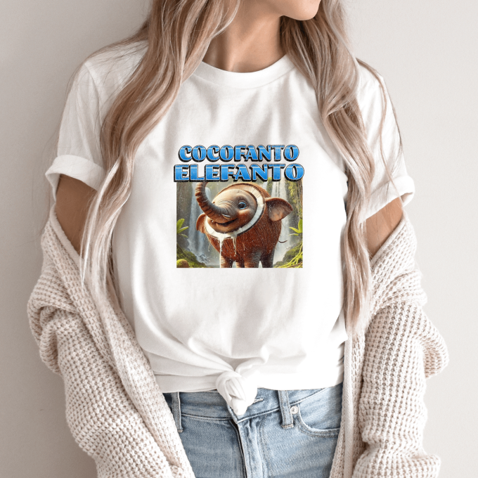 Unisex marškinėliai su spauda „Cocofanto Elefanto“ - Image 9