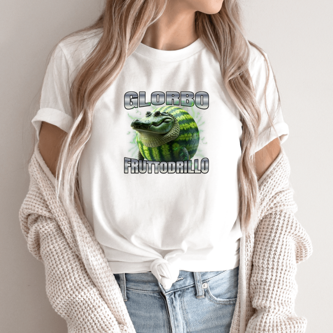 Unisex marškinėliai su spauda „Glorbo Fruttodrillo“ - Image 9