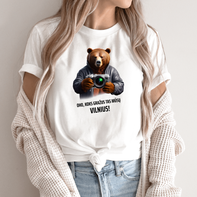 Unisex marškinėliai su spauda „Koks gražus tas mūsų Vilnius“ - Image 9