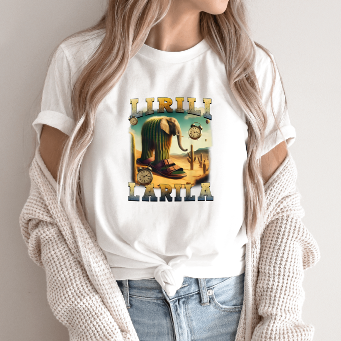 Unisex marškinėliai su spauda „Lirili Larila“ - Image 9