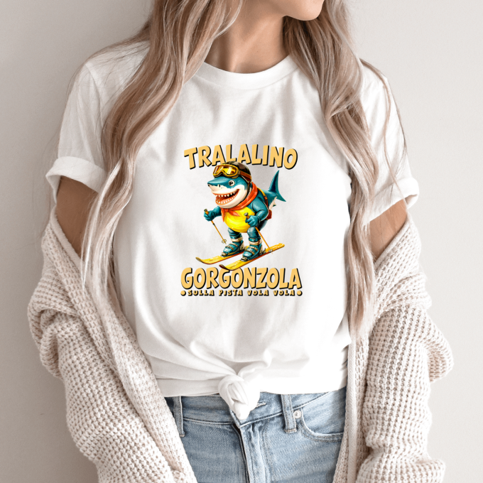 Unisex marškinėliai su spauda „Tralalino Gorgonzola“ - Image 9