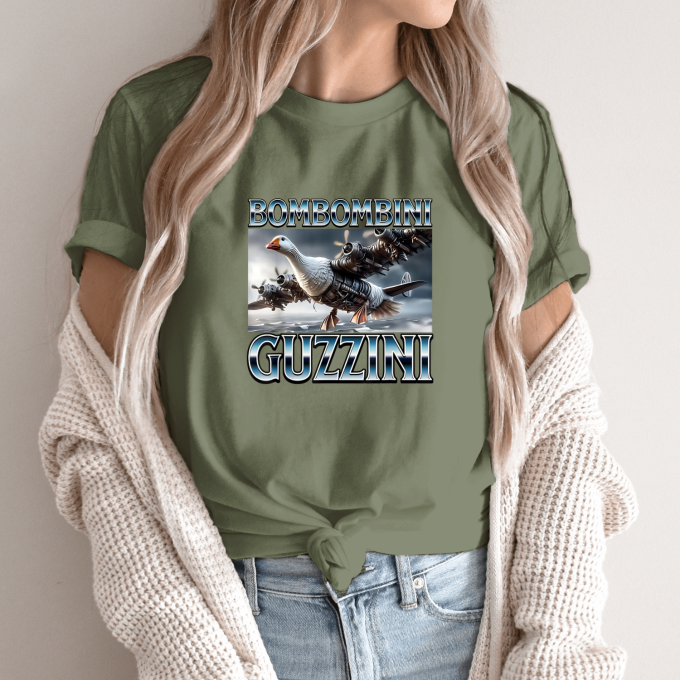 Unisex marškinėliai su spauda „Bombombini Guzzini“ - Image 11