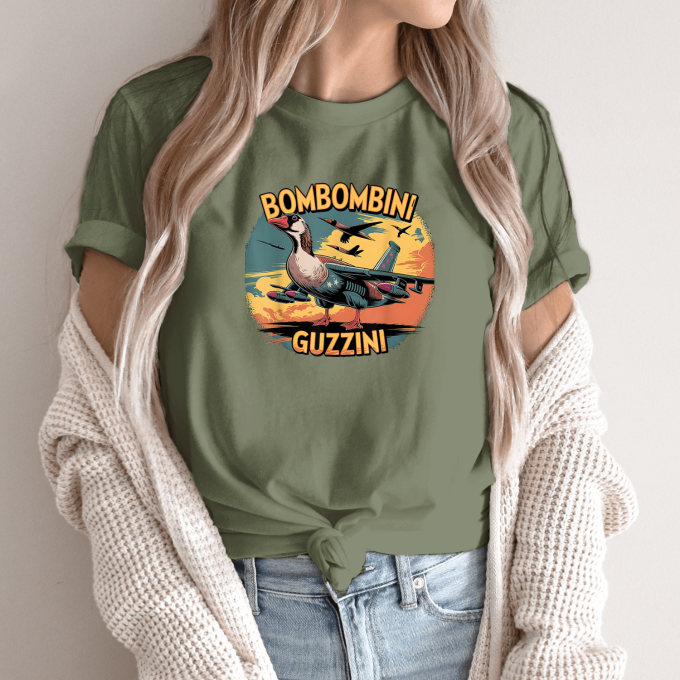 Unisex marškinėliai su spauda „Bombombini Guzzini retro“ - Image 10