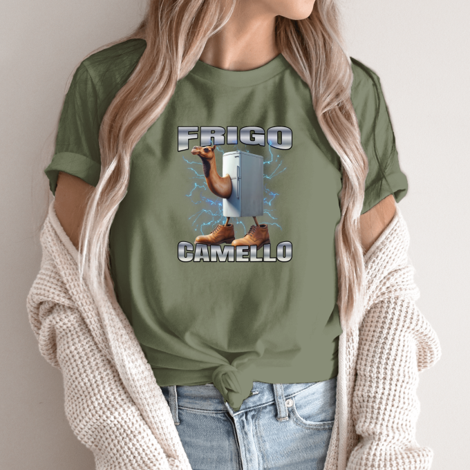 Unisex marškinėliai su spauda „Frigo Camello“ - Image 10