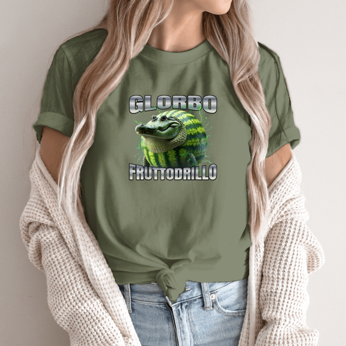 Unisex marškinėliai su spauda „Glorbo Fruttodrillo“ - Image 10