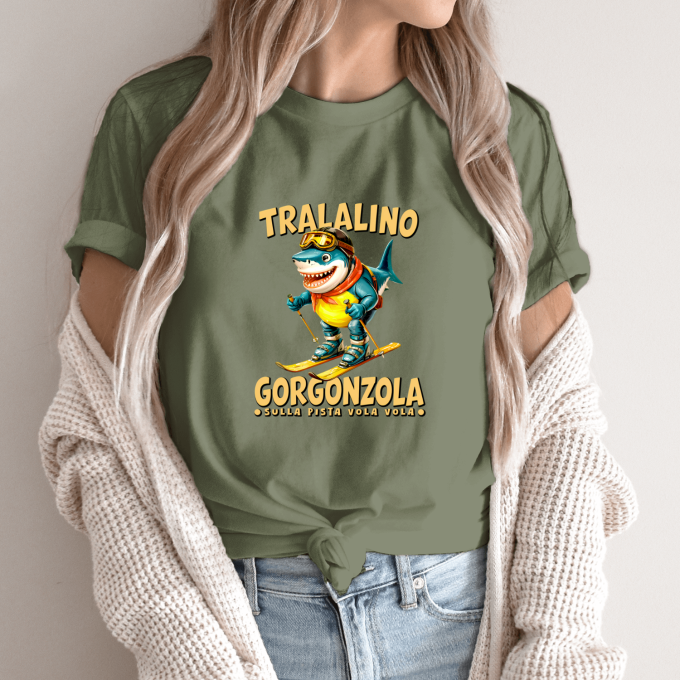 Unisex marškinėliai su spauda „Tralalino Gorgonzola“ - Image 10