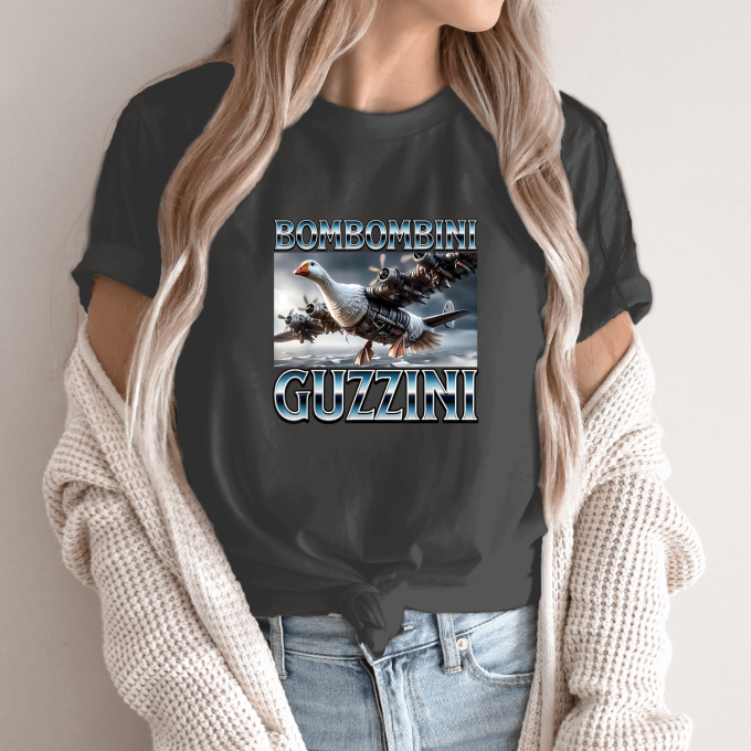 Unisex marškinėliai su spauda „Bombombini Guzzini“ - Image 14