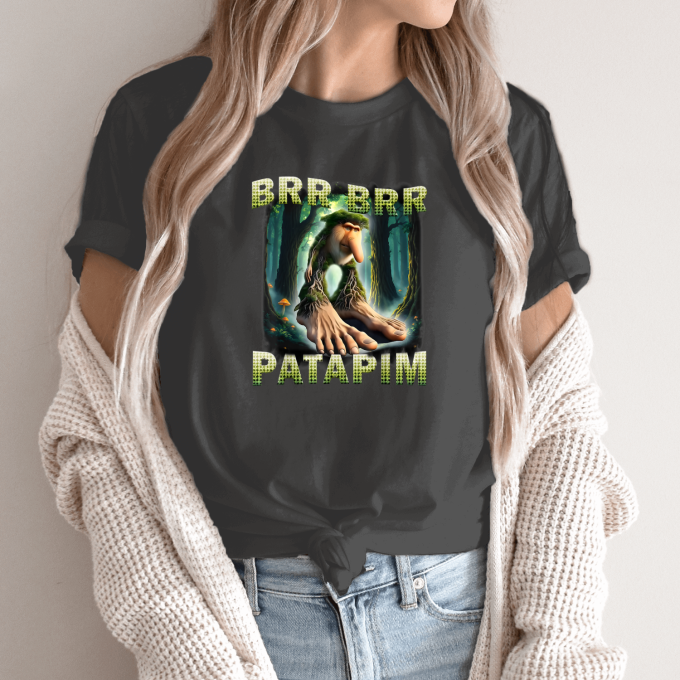 Unisex marškinėliai su spauda „Brr Brr Patapim Miško karalius“ - Image 14