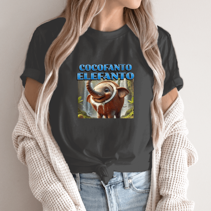 Unisex marškinėliai su spauda „Cocofanto Elefanto“ - Image 14