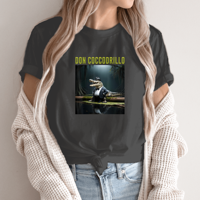 Unisex marškinėliai su spauda „Don Coccodrillo“ - Image 14