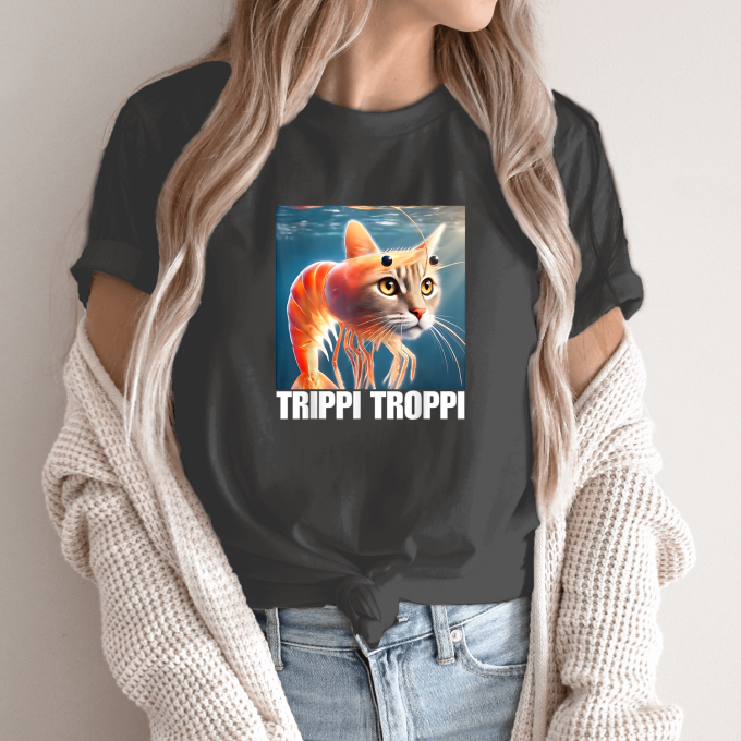 Unisex marškinėliai su spauda „Trippi Troppi“ - Image 12