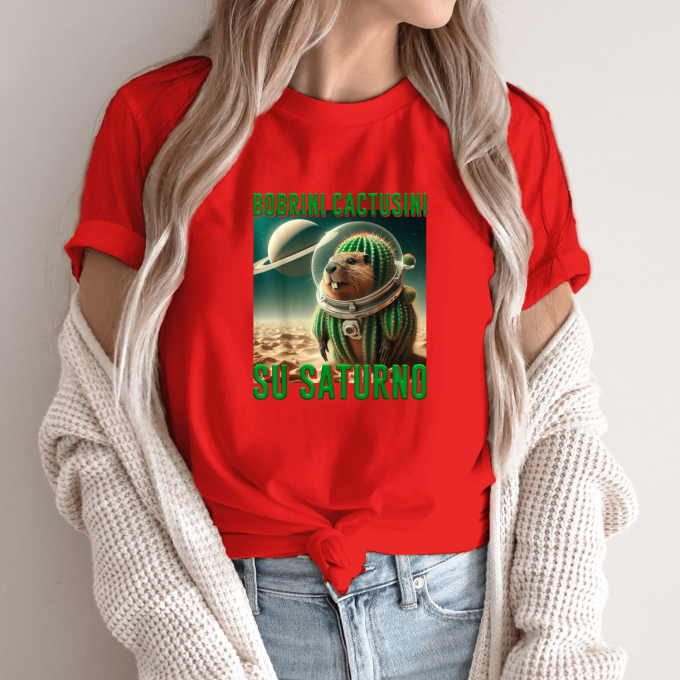 Unisex marškinėliai su spauda „Bobrini Cactusini“ - Image 13