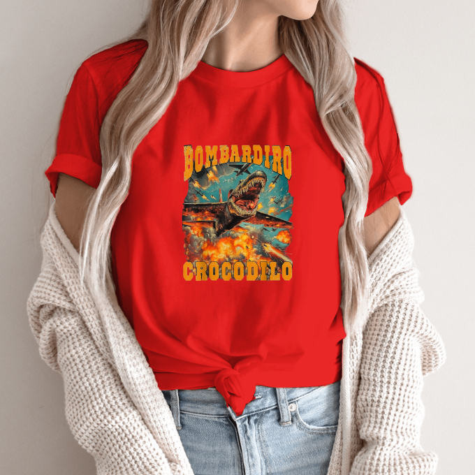 Unisex marškinėliai su spauda „Bombadiro Crocodilo“ - Image 13