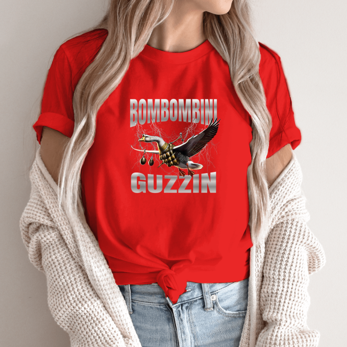 Unisex marškinėliai su spauda „Bombombini Guzzin“ - Image 13