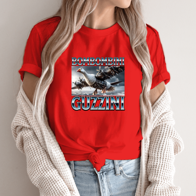 Unisex marškinėliai su spauda „Bombombini Guzzini“ - Image 13