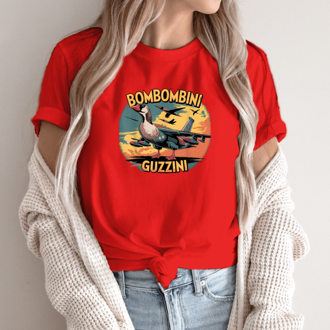 Unisex marškinėliai su spauda „Bombombini Guzzini retro“ - Image 13
