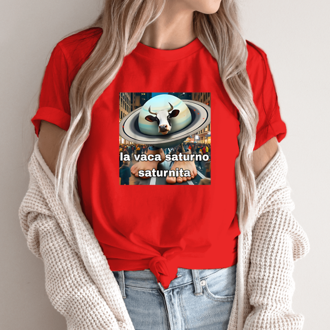 Unisex marškinėliai su spauda „Saturno Saturnita“ - Image 13