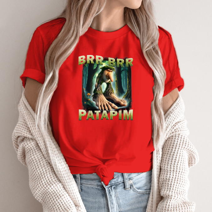 Unisex marškinėliai su spauda „Brr Brr Patapim Miško karalius“ - Image 13