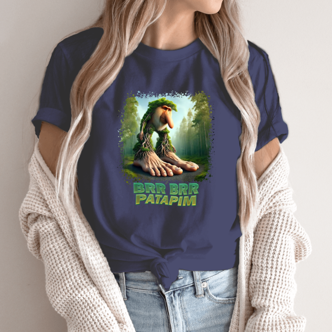 Unisex marškinėliai su spauda „Brr Brr Patapim“ - Image 12