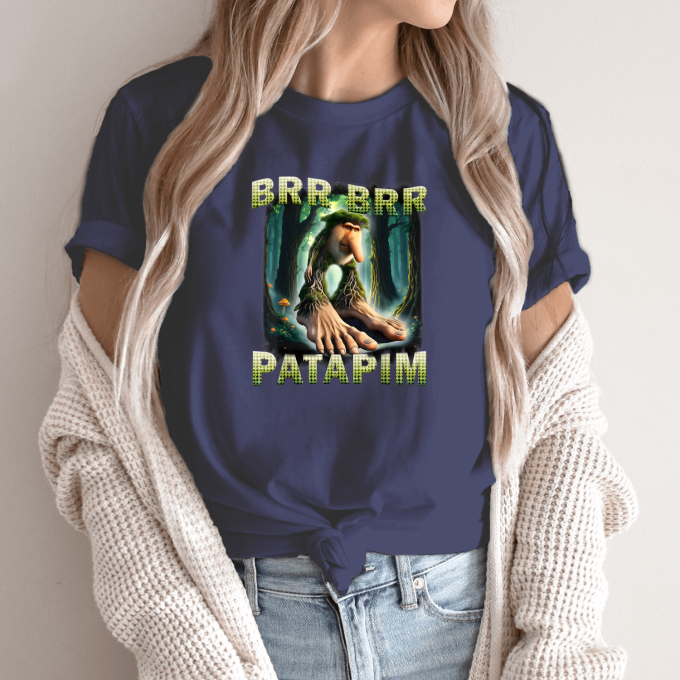 Unisex marškinėliai su spauda „Brr Brr Patapim Miško karalius“ - Image 12