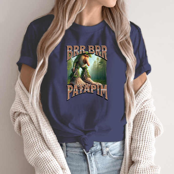 Unisex marškinėliai su spauda „Brr Brr Patapim Vėjo šnabždesys“ - Image 12