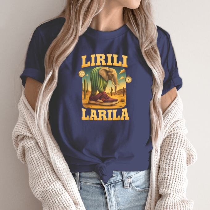 Unisex marškinėliai su spauda „Lirili Larila-sportbačiai“ - Image 12