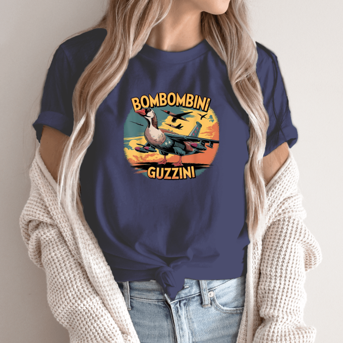 Unisex marškinėliai su spauda „Bombombini Guzzini retro“ - Image 12
