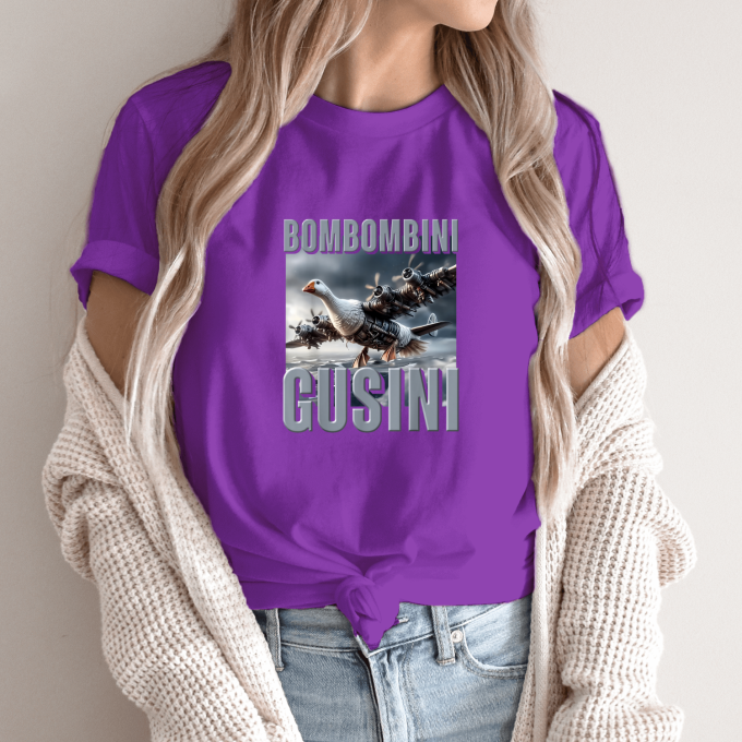 Unisex marškinėliai su spauda „Bombombini Gusini“ - Image 11