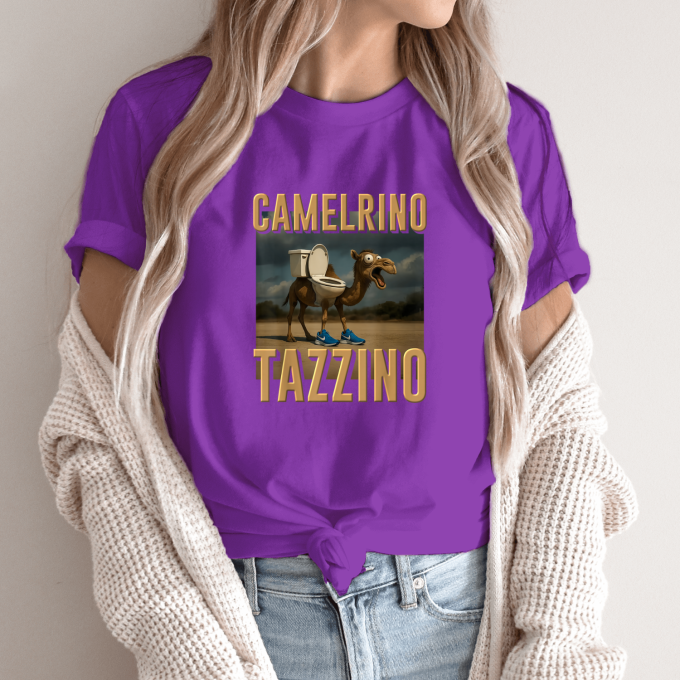 Unisex marškinėliai su spauda „Camelrino Tazzino“ - Image 11