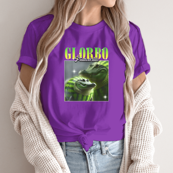 Unisex marškinėliai su spauda „Glorbo fruttodrillo Family edition“ - Image 11