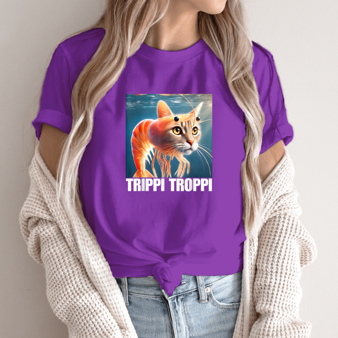 Unisex marškinėliai su spauda „Trippi Troppi“ - Image 9