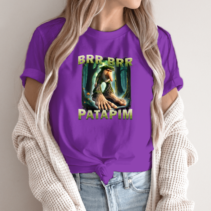 Unisex marškinėliai su spauda „Brr Brr Patapim Miško karalius“ - Image 11
