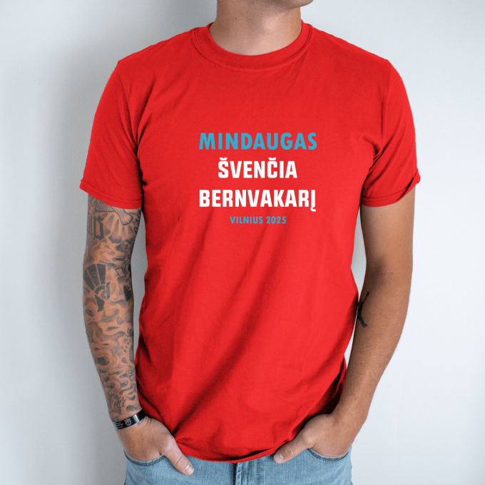 Unisex marškinėliai su spauda „Bernvakario šventė“ - Image 7