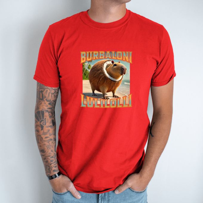 Unisex marškinėliai su spauda „Burbaloni Lulilolli“ - Image 5
