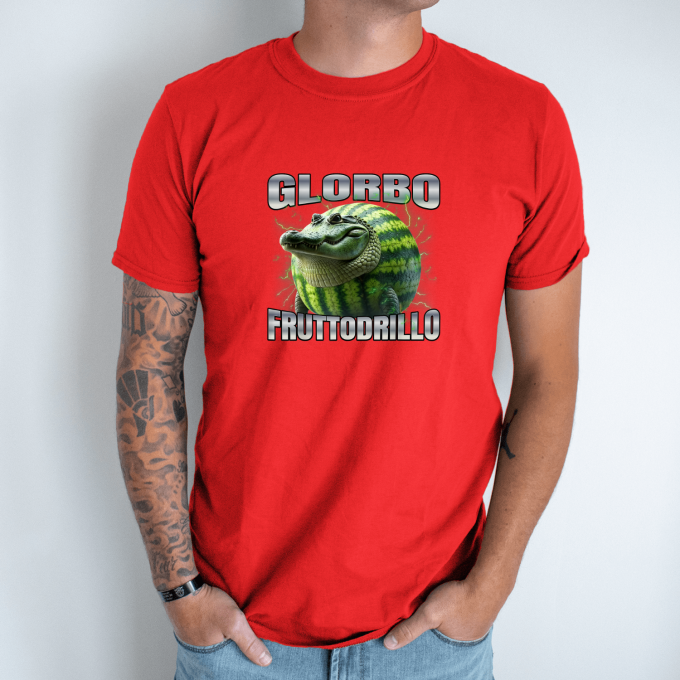Unisex marškinėliai su spauda „Glorbo Fruttodrillo“ - Image 6