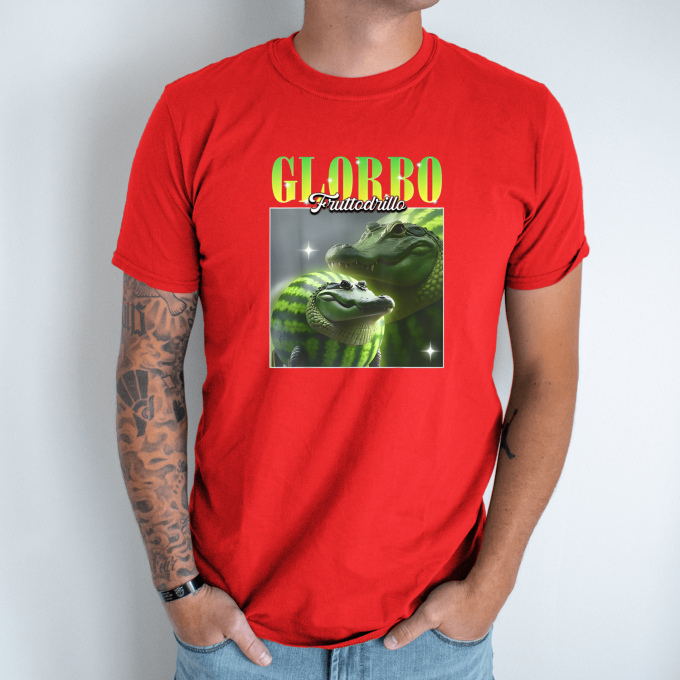 Unisex marškinėliai su spauda „Glorbo fruttodrillo Family edition“ - Image 7