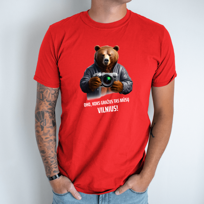 Unisex marškinėliai su spauda „Koks gražus tas mūsų Vilnius“ - Image 7