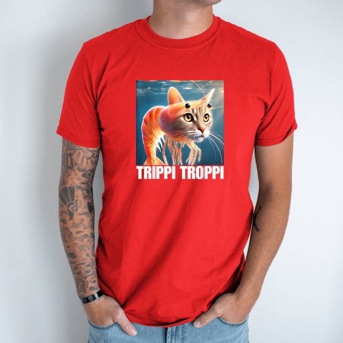 Unisex marškinėliai su spauda „Trippi Troppi“ - Image 5