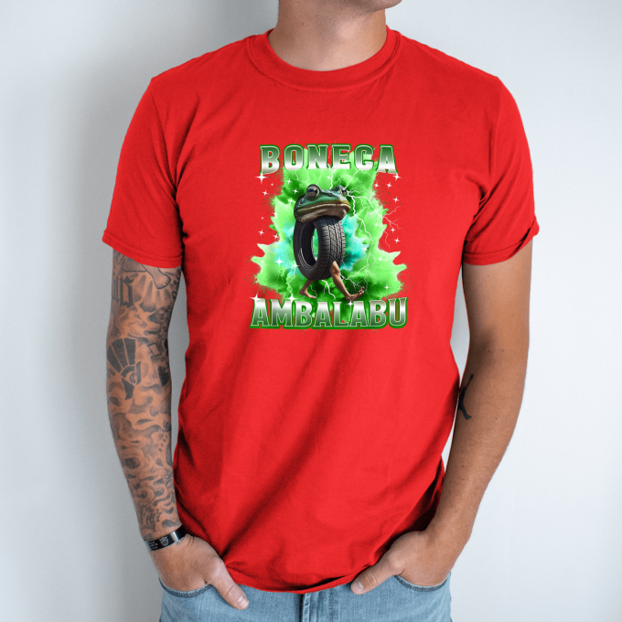Unisex marškinėliai su spauda „Boneca Ambalabu Disko Žaibas “ - Image 7