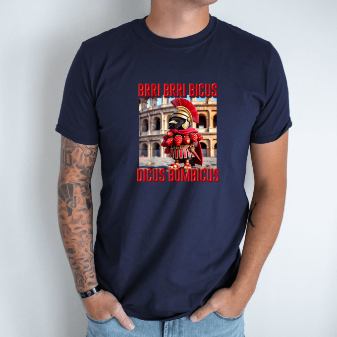 Unisex marškinėliai su spauda „Bri Bicus Dicus Bombicus“ - Image 7