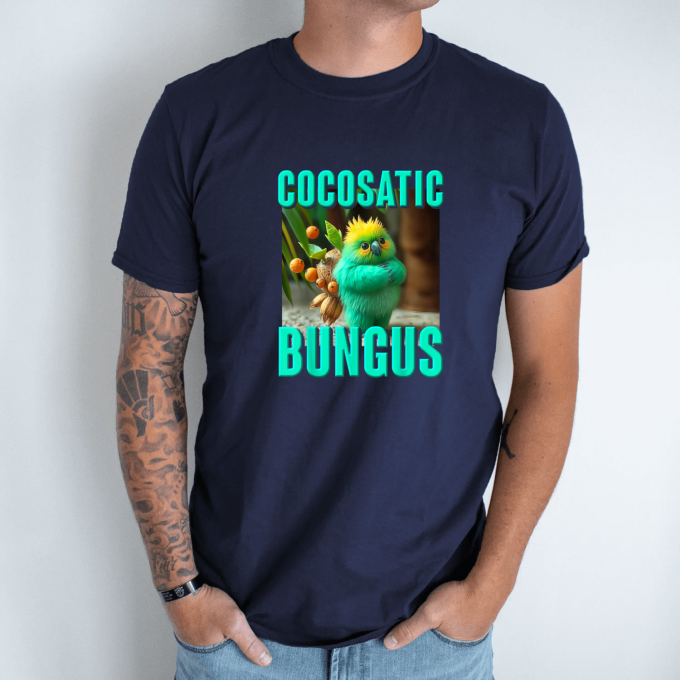Unisex marškinėliai su spauda „Cocosatic Bungus“