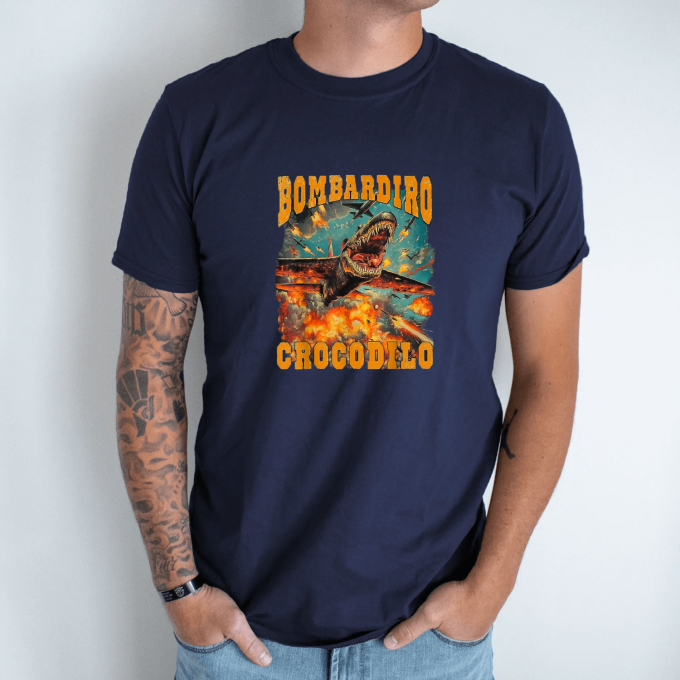 Unisex marškinėliai su spauda „Bombadiro Crocodilo“