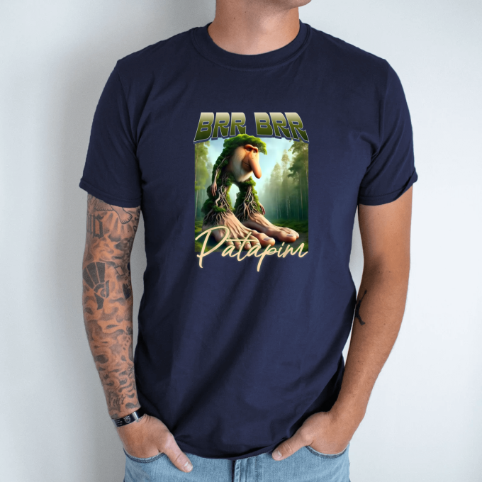 Unisex marškinėliai su spauda „Brr Brr Patapim Misko prabudimas“ - Image 7