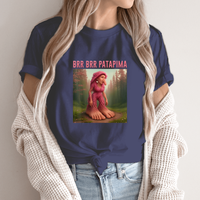 Unisex marškinėliai su spauda „Brr Brr Patapima“ - Image 4