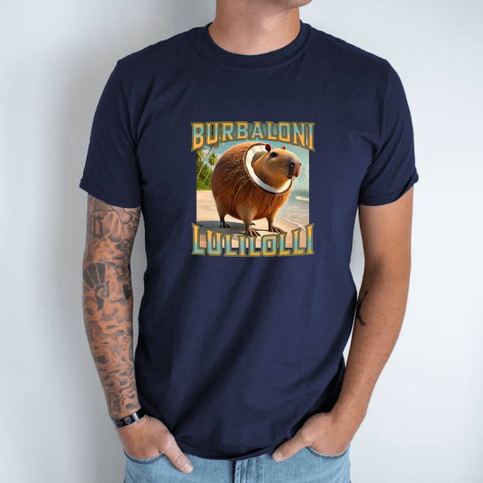 Unisex marškinėliai su spauda „Burbaloni Lulilolli“ - Image 8