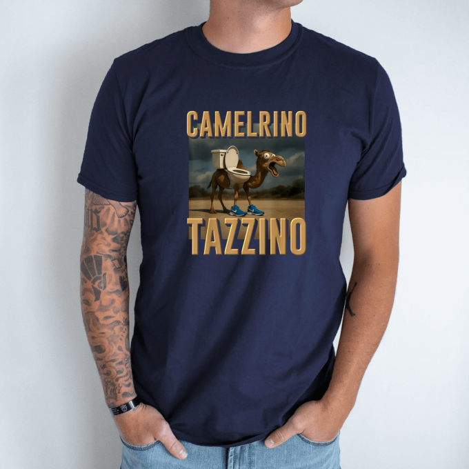 Unisex marškinėliai su spauda „Camelrino Tazzino“