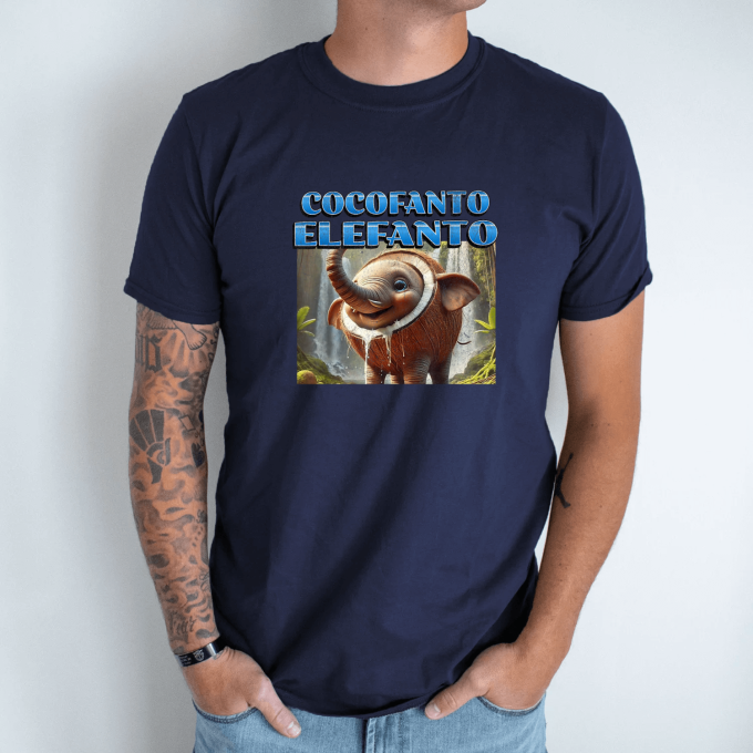 Unisex marškinėliai su spauda „Cocofanto Elefanto“ - Image 7