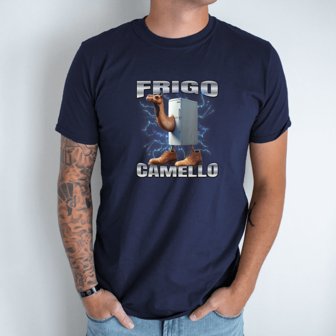 Unisex marškinėliai su spauda „Frigo Camello“