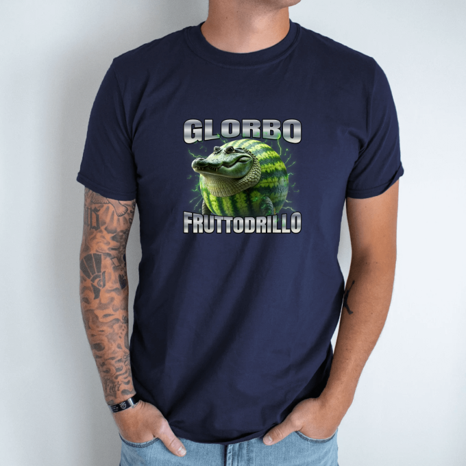 Unisex marškinėliai su spauda „Glorbo Fruttodrillo“