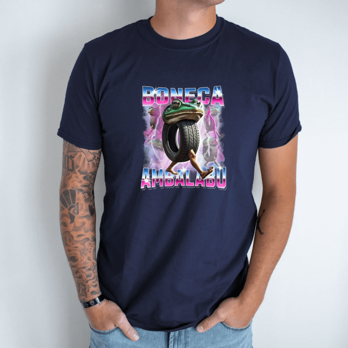 Unisex marškinėliai su spauda „Boneca Ambalabu Disko Vizija “